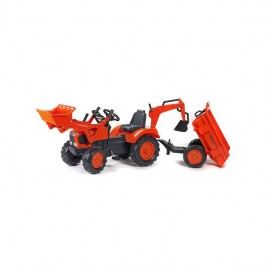 FALK Kubota s přední a zadní lžící+vlek plast