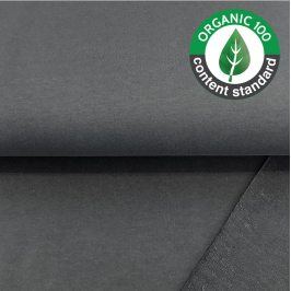 Teplákovina BIO dark grey