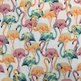 Teplákovina Modal Flamingo white