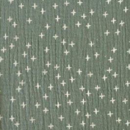 Double gauze/muslin criss cross mint II.trieda