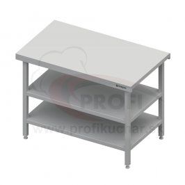Neutrálný výdajný stôl s dvoma policami - 800x710x880mm