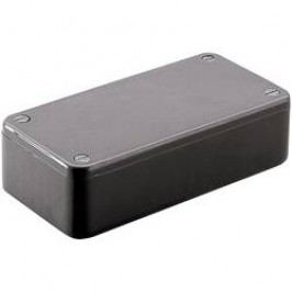Euro krabice Hammond Electronics 1591DBK 1591DBK, 150 x 80 x 50 , ABS, čierna, 1 ks