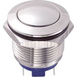 Stláčacie tlačidlo s ochranou pred vandalmi TRU COMPONENTS GQ19B-10/J/S, 48 V/DC, 2 A, nerezová oceľ, 1 ks